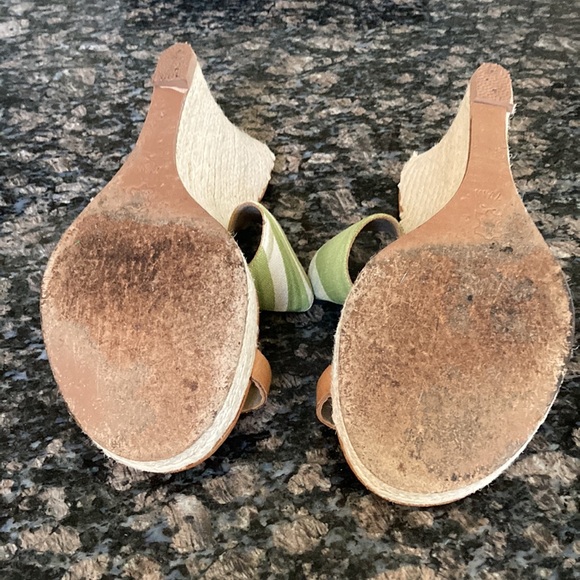 MICHAEL KORS WEDGE SANDALS TROPICAL ESPADRILLES SIZE 7.5 - Picture 6 of 6